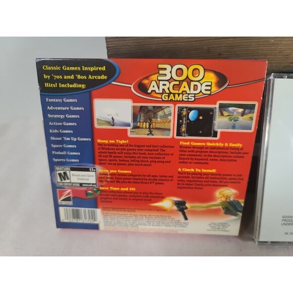 PC Games 300 Arcade Games (Cosmi, 2000, Universal) PC Game - Picture 3 of 5